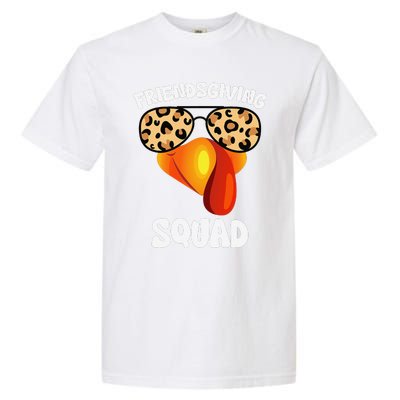 Friendsgiving Squad Happy Thanksgiving Turkey Face Thankful Garment-Dyed Heavyweight T-Shirt