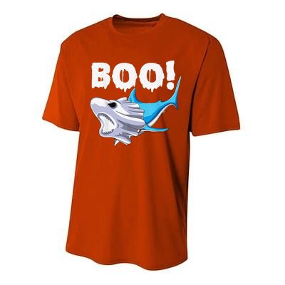 Funny Shark Halloween Boo Spooky Ghost Costume Performance Sprint T-Shirt