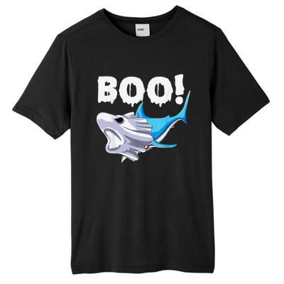 Funny Shark Halloween Boo Spooky Ghost Costume Tall Fusion ChromaSoft Performance T-Shirt