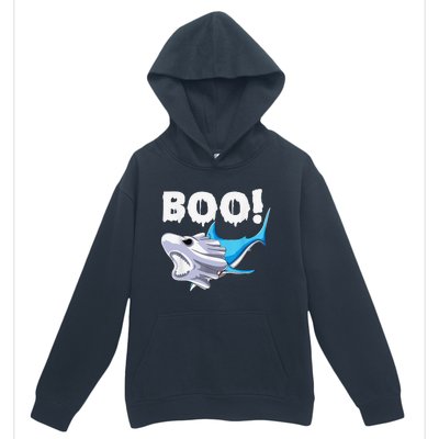 Funny Shark Halloween Boo Spooky Ghost Costume Urban Pullover Hoodie