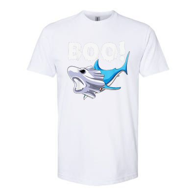 Funny Shark Halloween Boo Spooky Ghost Costume Softstyle CVC T-Shirt