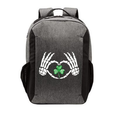 Funny Skeleton Hand Heart St Patricks Day Cool Skeleton Hand Gift Vector Backpack