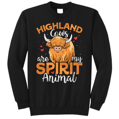 Funny Scottish Highland Cow Cows Lover Sweatshirt