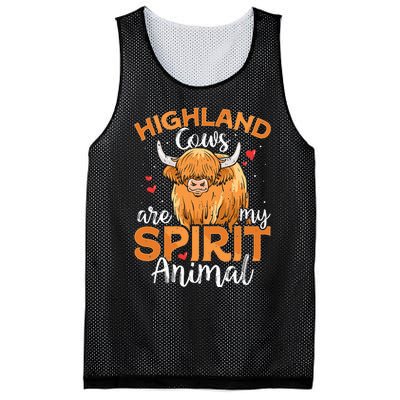 Funny Scottish Highland Cow Cows Lover Mesh Reversible Basketball Jersey Tank