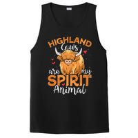 Funny Scottish Highland Cow Cows Lover PosiCharge Competitor Tank