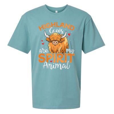 Funny Scottish Highland Cow Cows Lover Sueded Cloud Jersey T-Shirt