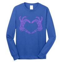 Funny Skeleton Heart Hands Bones Love Costume Halloween Cute Gift Long Sleeve Shirt