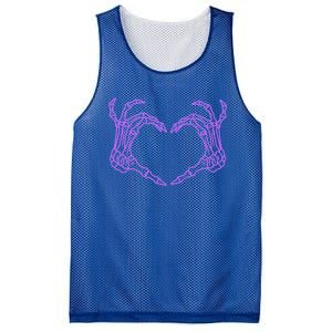 Funny Skeleton Heart Hands Bones Love Costume Halloween Cute Gift Mesh Reversible Basketball Jersey Tank