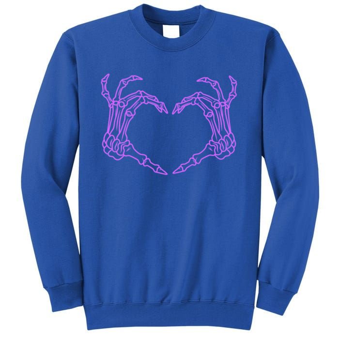 Funny Skeleton Heart Hands Bones Love Costume Halloween Cute Gift Tall Sweatshirt