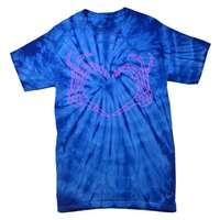 Funny Skeleton Heart Hands Bones Love Costume Halloween Cute Gift Tie-Dye T-Shirt