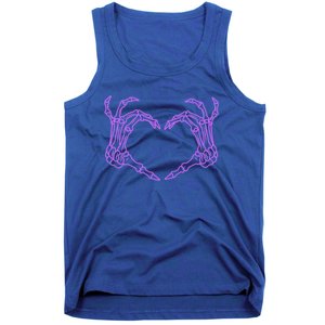 Funny Skeleton Heart Hands Bones Love Costume Halloween Cute Gift Tank Top