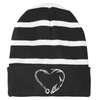 Fishing & Shed Hunter Antler Elk Deer Hunting Striped Beanie with Solid Band