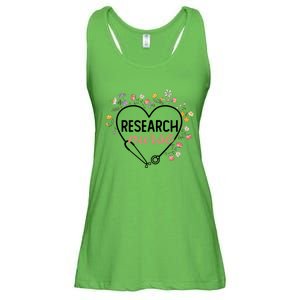 Floral Stethoscope Heart Nursing Research Nurse Gift Ladies Essential Flowy Tank