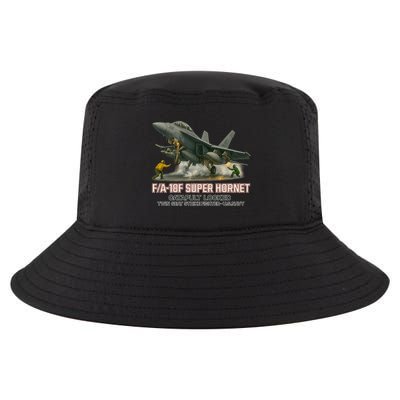 F/A-18F Super Hornet Catapult Locked Twin Seat Strike Fighter Cool Comfort Performance Bucket Hat