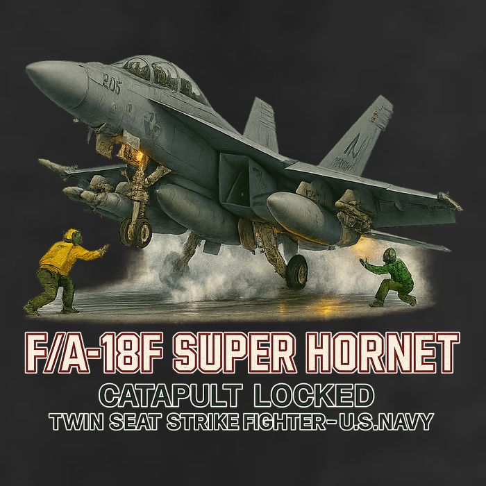 F/A-18F Super Hornet Catapult Locked Twin Seat Strike Fighter Cool Comfort Performance Bucket Hat