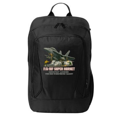 F/A-18F Super Hornet Catapult Locked Twin Seat Strike Fighter City Backpack