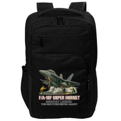 F/A-18F Super Hornet Catapult Locked Twin Seat Strike Fighter Impact Tech Backpack