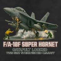 F/A-18F Super Hornet Catapult Locked Twin Seat Strike Fighter Adult Drive Performance Visor