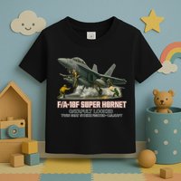 F/A-18F Super Hornet Catapult Locked Twin Seat Strike Fighter Toddler T-Shirt