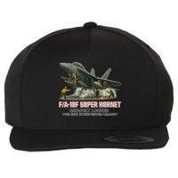 F/A-18F Super Hornet Catapult Locked Twin Seat Strike Fighter Wool Snapback Cap