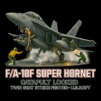 F/A-18F Super Hornet Catapult Locked Twin Seat Strike Fighter Wool Snapback Cap