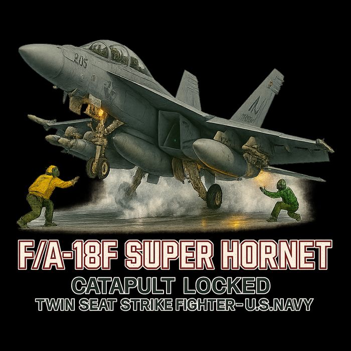 F/A-18F Super Hornet Catapult Locked Twin Seat Strike Fighter Wool Snapback Cap