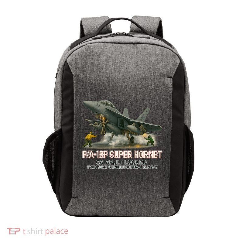 F/A-18F Super Hornet Catapult Locked Twin Seat Strike Fighter Vector Backpack