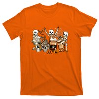 Funny Skeleton Horror Coffee Halloween Costumes Gift T-Shirt