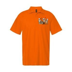 Funny Skeleton Horror Coffee Halloween Costumes Gift Softstyle Adult Sport Polo