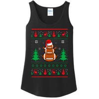 Football Santa Hat Ugly Christmas Sweaters Funny Christmas Ladies Essential Tank