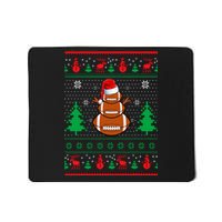 Football Santa Hat Ugly Christmas Sweaters Funny Christmas Mousepad