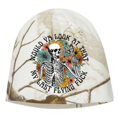 Funny Skeleton Hallowen Kati - Camo Knit Beanie