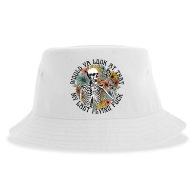 Funny Skeleton Hallowen Sustainable Bucket Hat