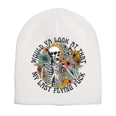 Funny Skeleton Hallowen Short Acrylic Beanie