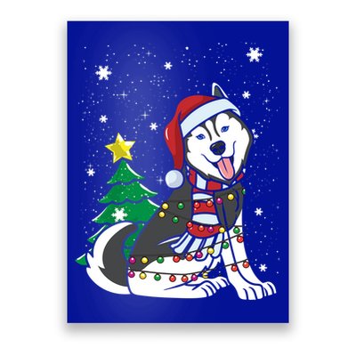 Funny Siberian Husky Christmas Dog Lover Gift Poster