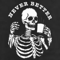 Funny Skull Halloween Outfit For Never Better Skeleton Microfiber Hand Towel