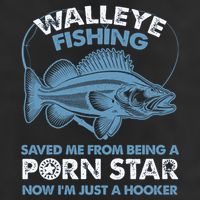 Fishing Saved Hooker Star Fisher Fish Walleye Gift 7 Panel Mesh Trucker Snapback Hat