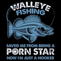Fishing Saved Hooker Star Fisher Fish Walleye Gift Impact Tech Backpack
