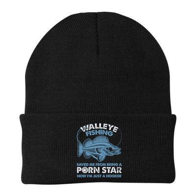 Fishing Saved Hooker Star Fisher Fish Walleye Gift Beanie