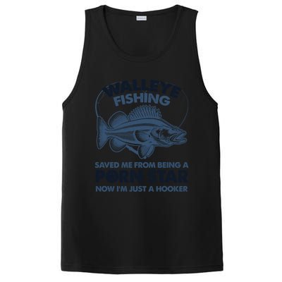 Fishing Saved Hooker Star Fisher Fish Walleye Gift PosiCharge Competitor Tank