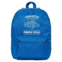 Fishing Saved Hooker Star Fisher Fish Walleye Gift 16 in Basic Backpack
