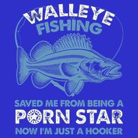 Fishing Saved Hooker Star Fisher Fish Walleye Gift 16 in Basic Backpack