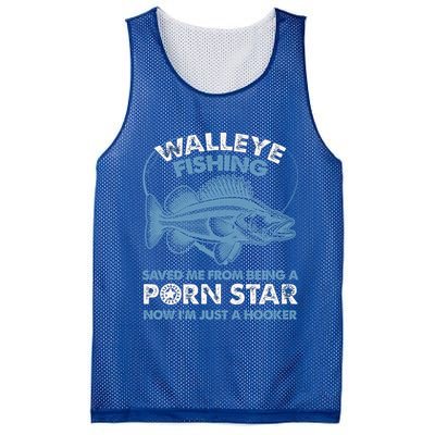 Fishing Saved Hooker Star Fisher Fish Walleye Gift Mesh Reversible Basketball Jersey Tank