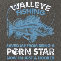 Fishing Saved Hooker Star Fisher Fish Walleye Gift Cotton Canvas Backpack