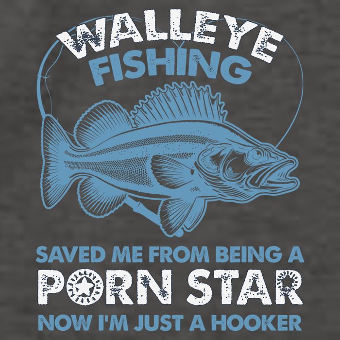 Fishing Saved Hooker Star Fisher Fish Walleye Gift Vector Backpack