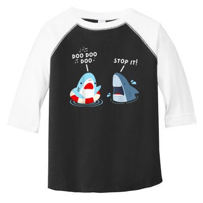 Funny Shark Humor Shark Singing Meme Style Toddler Fine Jersey T-Shirt