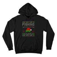 Festive Santa Hat Christmas Light Fishing Claus for Ugly Xmas  Hoodie