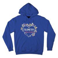 Floral Stethoscope Heart Nursing Telemetry Nurse Gift Hoodie