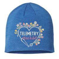 Floral Stethoscope Heart Nursing Telemetry Nurse Gift Sustainable Beanie