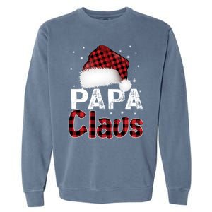 Fun Santa Hat Christmas Costume Family Matching Papa Claus Cute Gift Garment-Dyed Sweatshirt